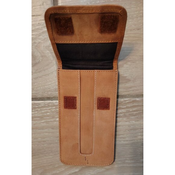 Michael Santoro Design Premium Brown Leather Vertical Briefcase MacCase Strap - Picture 10 of 12